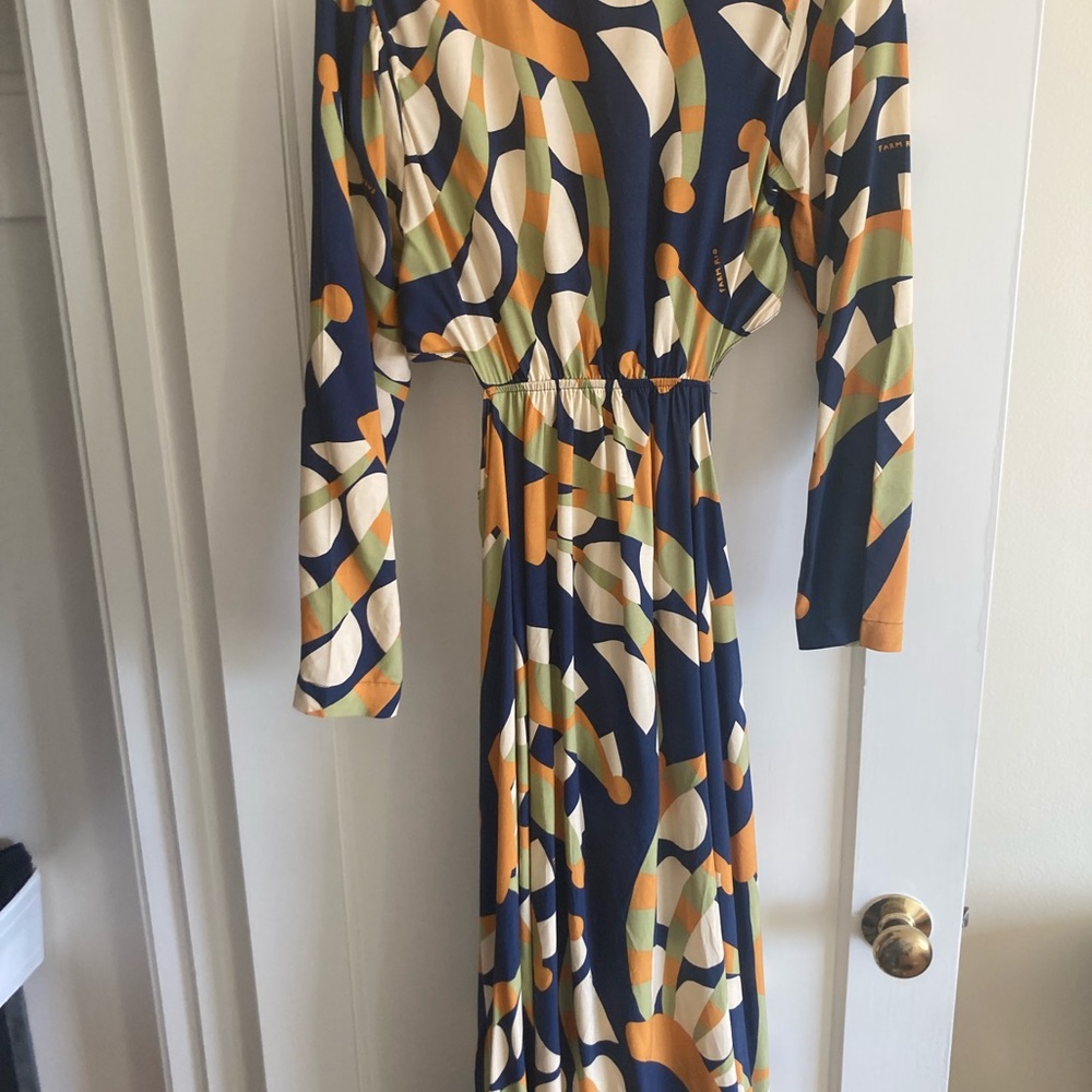 Multicolor Geometric Pattern Dress - Picture 2 of 2